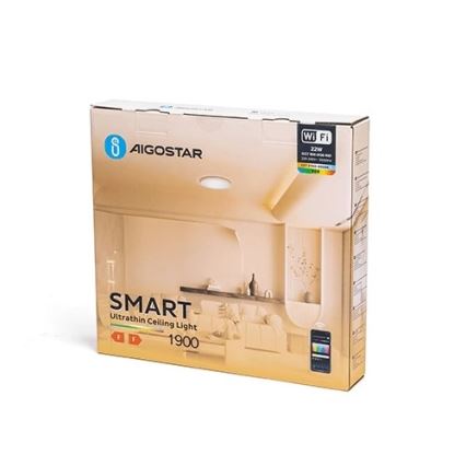 Aigostar - LED RGBW Stmievateľné stropné svietidlo LED/22W/230V 2700-6500K Wi-Fi