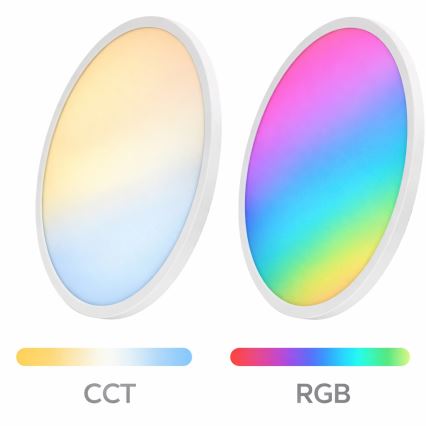 Aigostar - LED RGBW Stmievateľné stropné svietidlo MESH LED/24W/230V 3000-6500K biela + diaľkové ovládanie