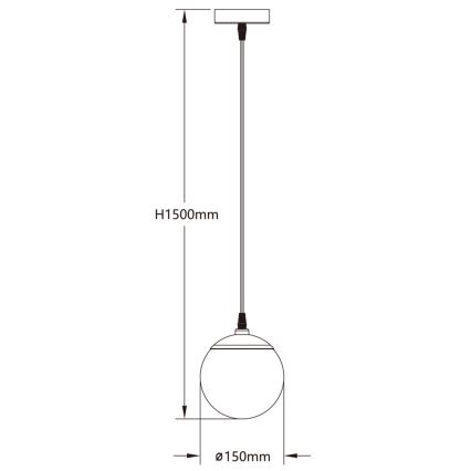 Aigostar - LED RGBW Stmievateľný luster na lanku MESH LED/8W/230V 2700-6500K biela + diaľkové ovládanie