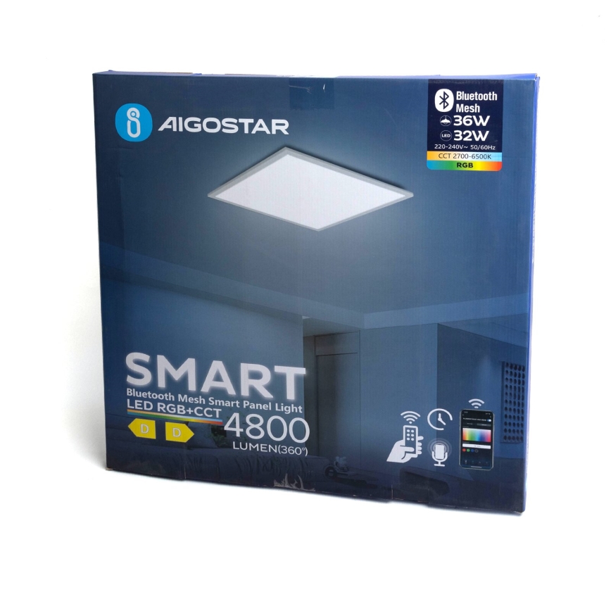 Aigostar - LED RGBW Stmievateľný podhľadový panel MESH LED/36W/230V 60x60 cm