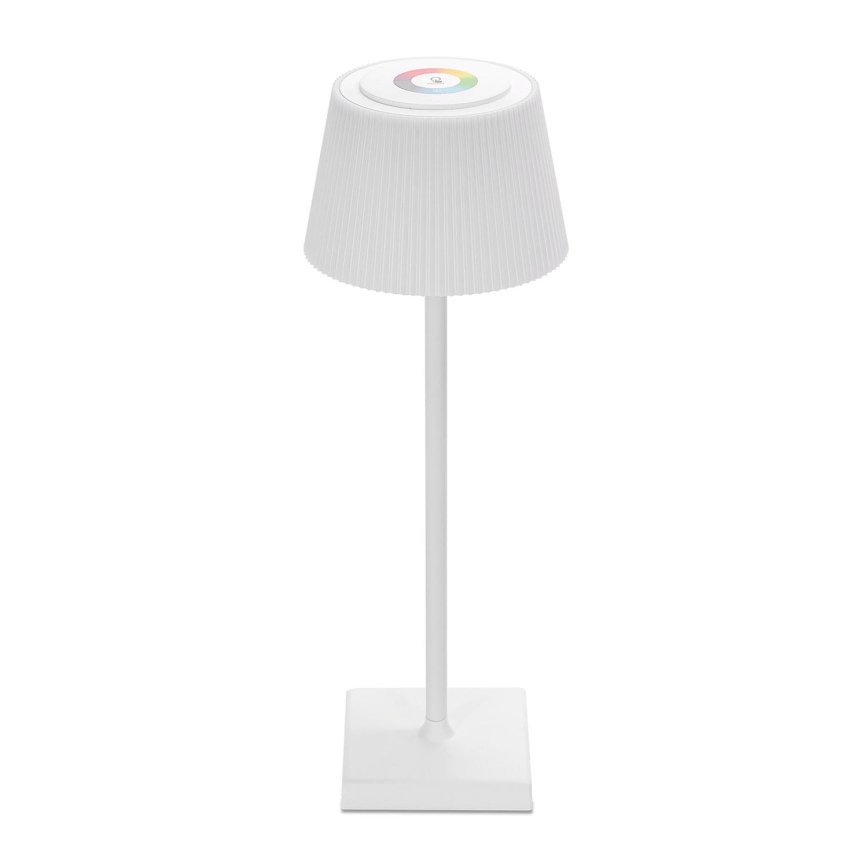 Aigostar - LED RGBW Vonkajšia stmievateľná nabíjacia stolná lampa LED/4W/5V 3600mAh biela IP54