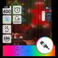 Aigostar - LED RGBY Dekoratívny reťaz 400xLED 2x2m IP44 + diaľkové ovládanie