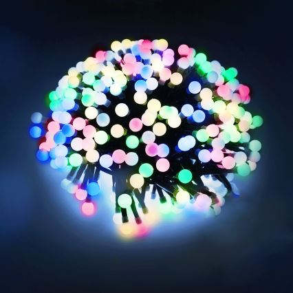 Aigostar - LED vonkajší dekoratívny svetelný reťazec 100 LED / 8 režimov 10 m IP44 viacfarebný