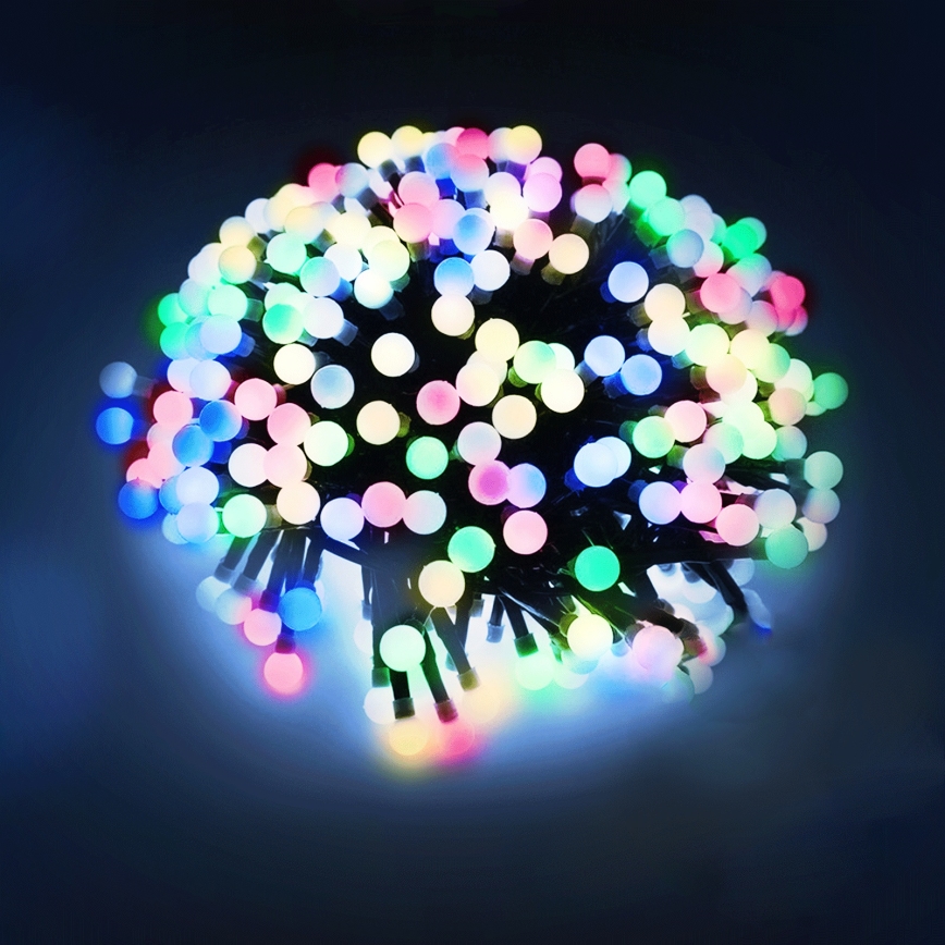 Aigostar - LED vonkajší dekoratívny svetelný reťazec 100 LED / 8 režimov 10 m IP44 viacfarebný