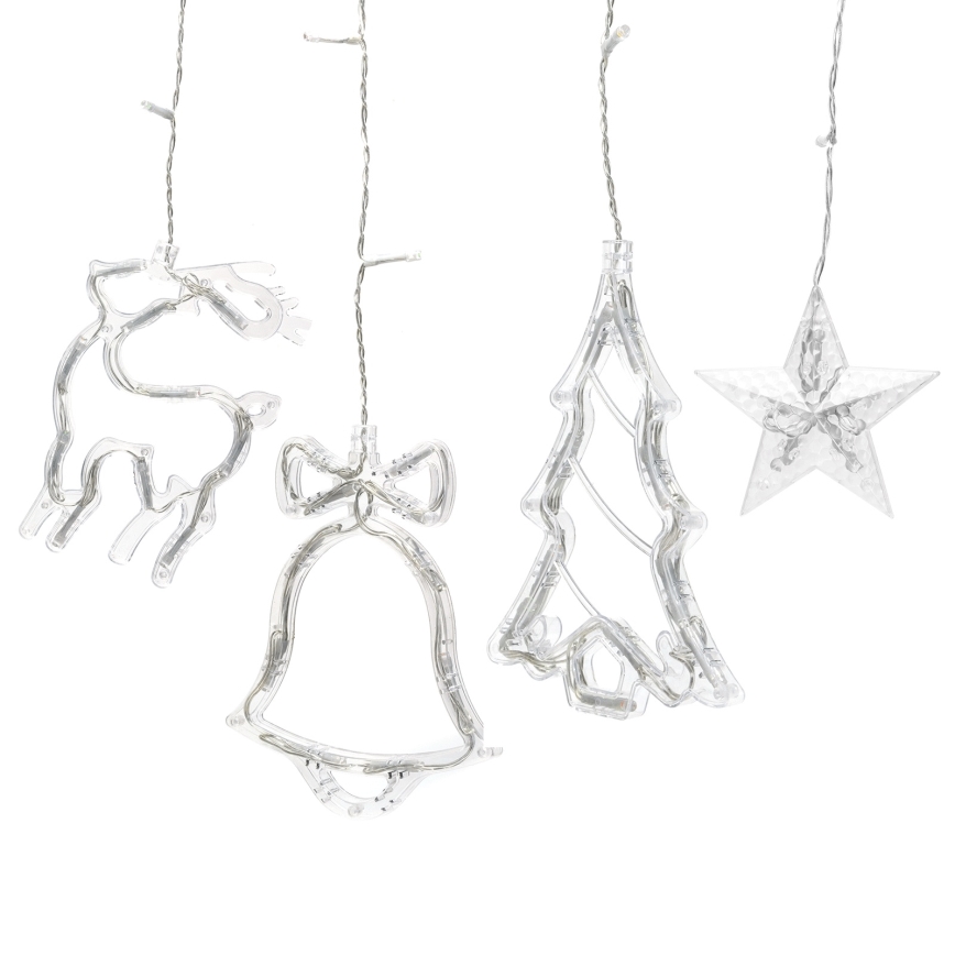 Aigostar - LED RGBY Vonkajší vianočný reťaz 120xLED/8 funkcií 3x0,6m IP44 viacfarebný + diaľkové ovládanie