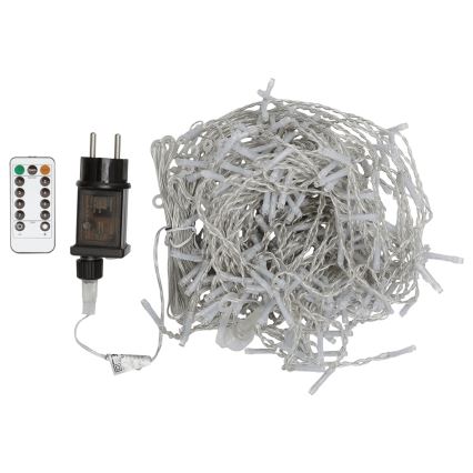 Aigostar - LED RGBY Vonkajší svetelný reťazec 300xLED/8 funkcií 3x1m IP44 + diaľkové ovládanie