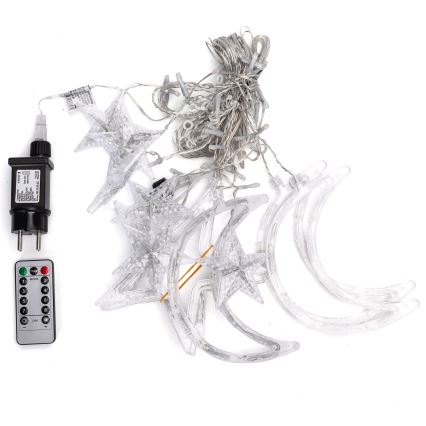 Aigostar - LED RGBY vonkajší svetelný reťaz 120xLED/8 funkcií 3x0,6 m IP44 viacfarebný + diaľkové ovládanie