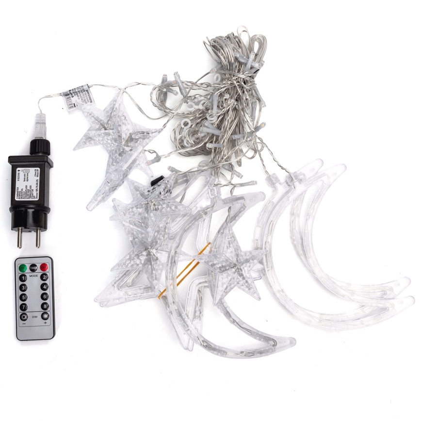 Aigostar - LED RGBY vonkajšia vianočná reťaz 120xLED/8 funkcií 3x0,6m IP44 viacfarebná + diaľkové ovládanie