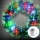 Aigostar - LED RGBY Vonkajší vianočný veniec 72xLED/3xAA pr. 50cm IP44