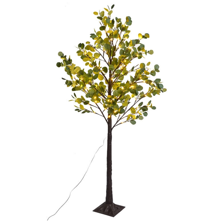 Aigostar - LED Solárna dekorácia 150xLED/3,2m IP65 teplá biela eukalyptus