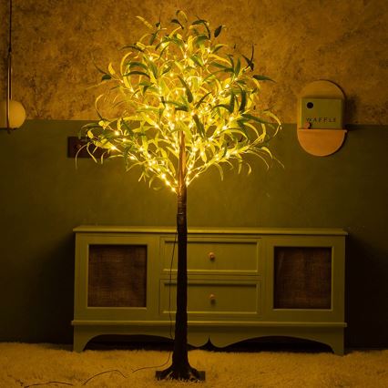 Aigostar - LED Solárna dekorácia 150xLED/3,2m IP65 teplá biela olive