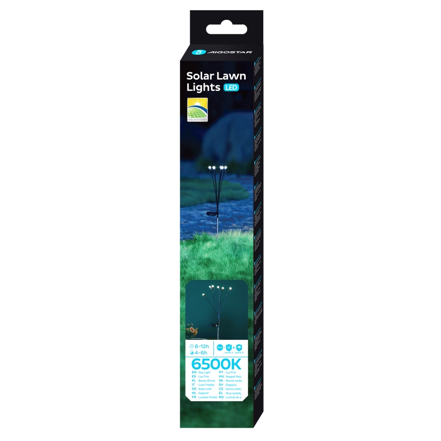 Aigostar - LED Solárna dekoračná lampa LED/0,04W/1,2V 68,5cm 6500K IP44 300 mAh