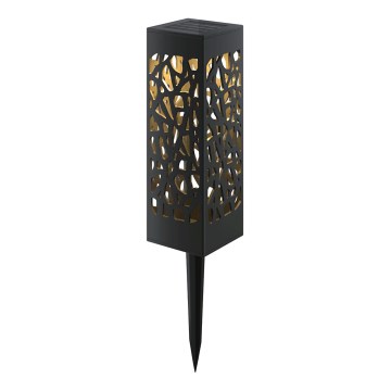 Aigostar - LED solárna lampa LED/0,006W/1,2V 100 mAh 28,5 cm čierna 3000K IP44