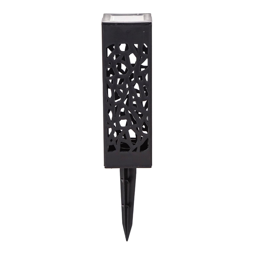 Aigostar - LED Solárna lampa LED/0,006W/1,2V 28,5cm čierna 100 mAh 6500K  IP44