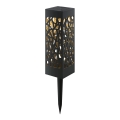 Aigostar - LED Solárna lampa LED/0,006W/1,2V 28,5cm čierna 2700K IP44 100 mAh
