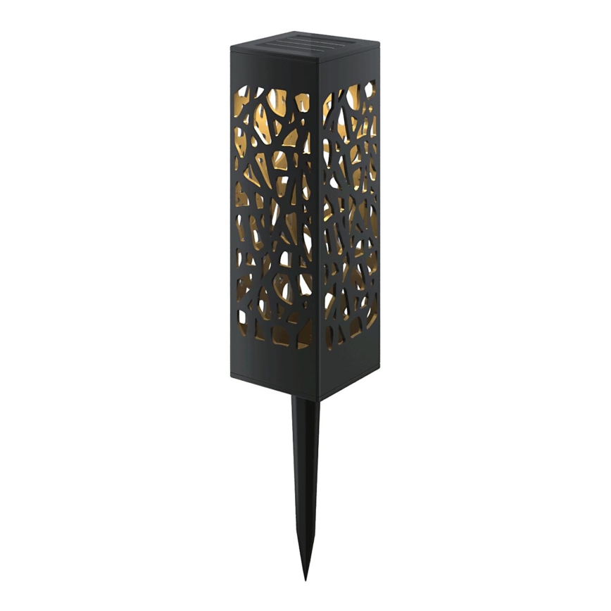 Aigostar - LED Solárna lampa LED/0,006W/1,2V 28,5cm čierna 2700K IP44 100 mAh