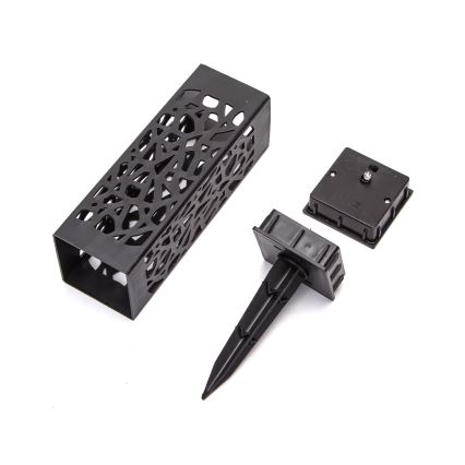 Aigostar - LED Solárna lampa LED/0,006W/1,2V 28,5cm čierna 100 mAh 6500K  IP44