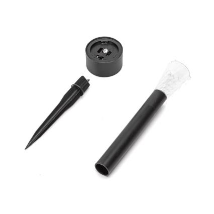 Aigostar - LED Solárna lampa LED/0,006W/1,2V 40 mAh 29,5 cm čierna 6500K IP44