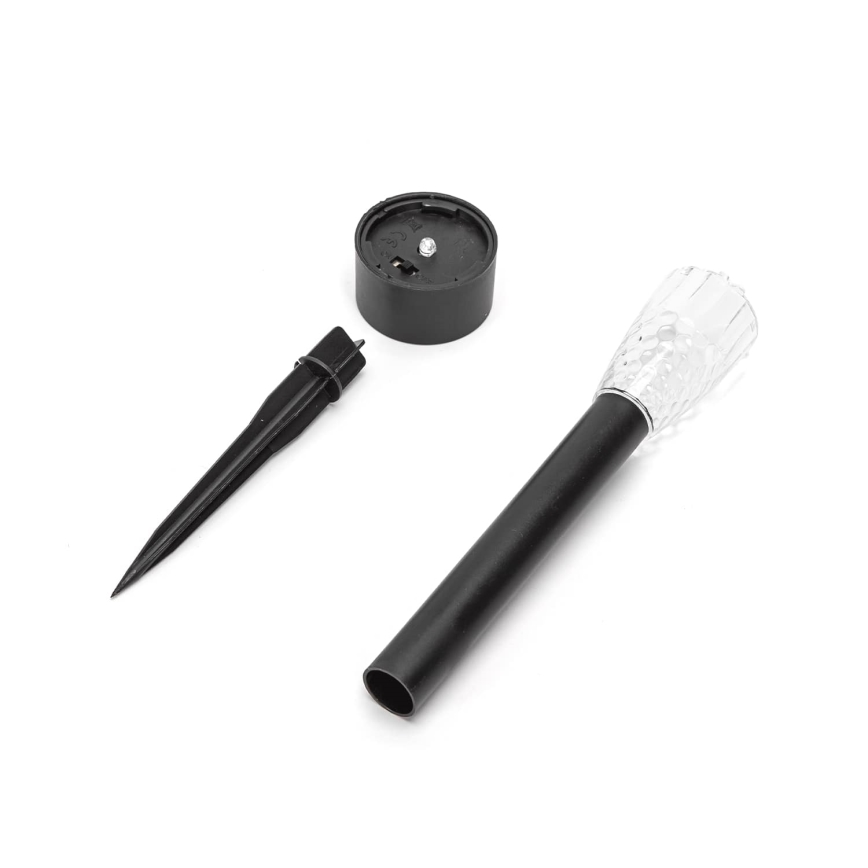 Aigostar - LED Solárna lampa LED/0,006W/1,2V 40 mAh 29,7 cm čierna 6500K IP44