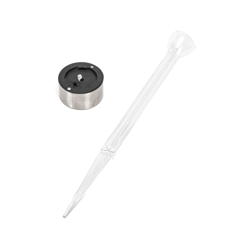 Aigostar - LED Solárna lampa LED/0,006W/1,2V 32cm matný chróm 200 mAh 2700K IP44