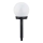 Aigostar - LED Solárna lampa LED/0,006W/1,2V 33cm 40 mAh čierna 6500K IP44