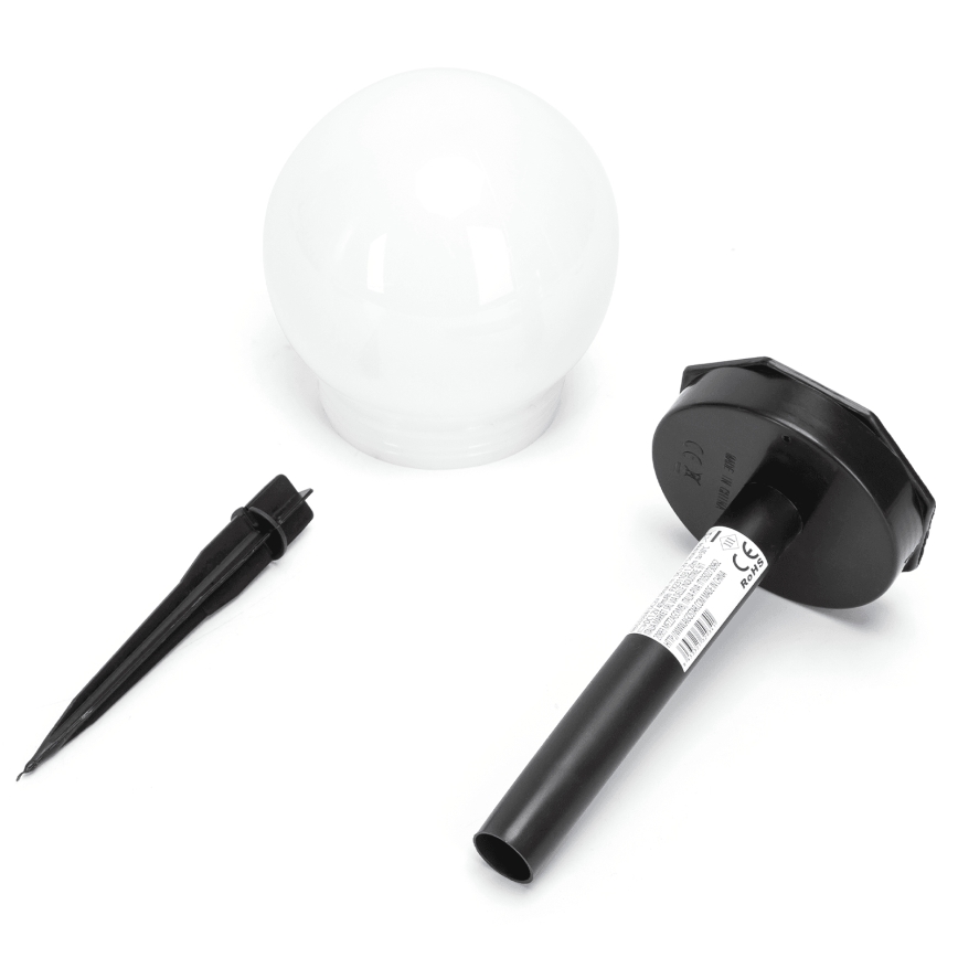 Aigostar - LED Solárna lampa LED/0,006W/1,2V 33cm 40 mAh čierna 6500K IP44