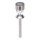 Aigostar - LED Solárna lampa LED/0,006W/1,2V 35,5cm matný chróm 100 mAh 3000K IP44