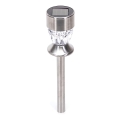 Aigostar - LED Solárna lampa LED/0,006W/1,2V 35,5cm matný chróm 2700K IP44 100 mAh