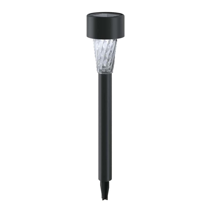 Aigostar - LED Solárna lampa LED/0,006W/1,2V 40 mAh 29,5 cm čierna 6500K IP44