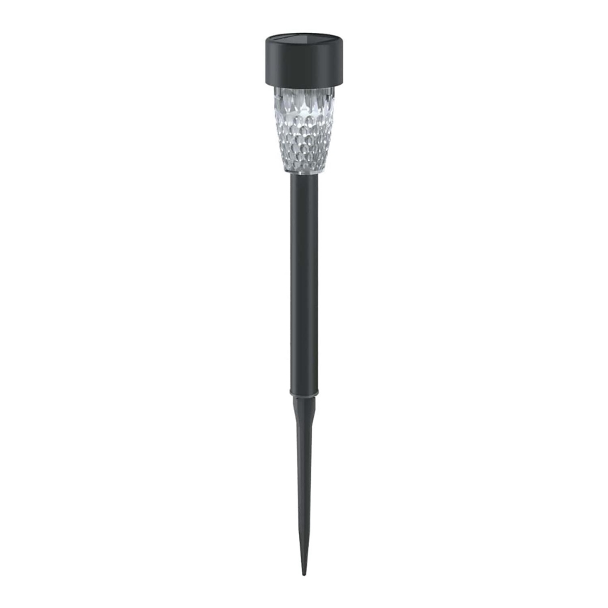 Aigostar - LED Solárna lampa LED/0,006W/1,2V 40 mAh 29,7 cm čierna 6500K IP44