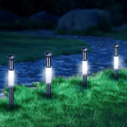 Aigostar - LED Solárna lampa LED/0,012W/1,2V 100 mAh 6500K IP44 55 cm