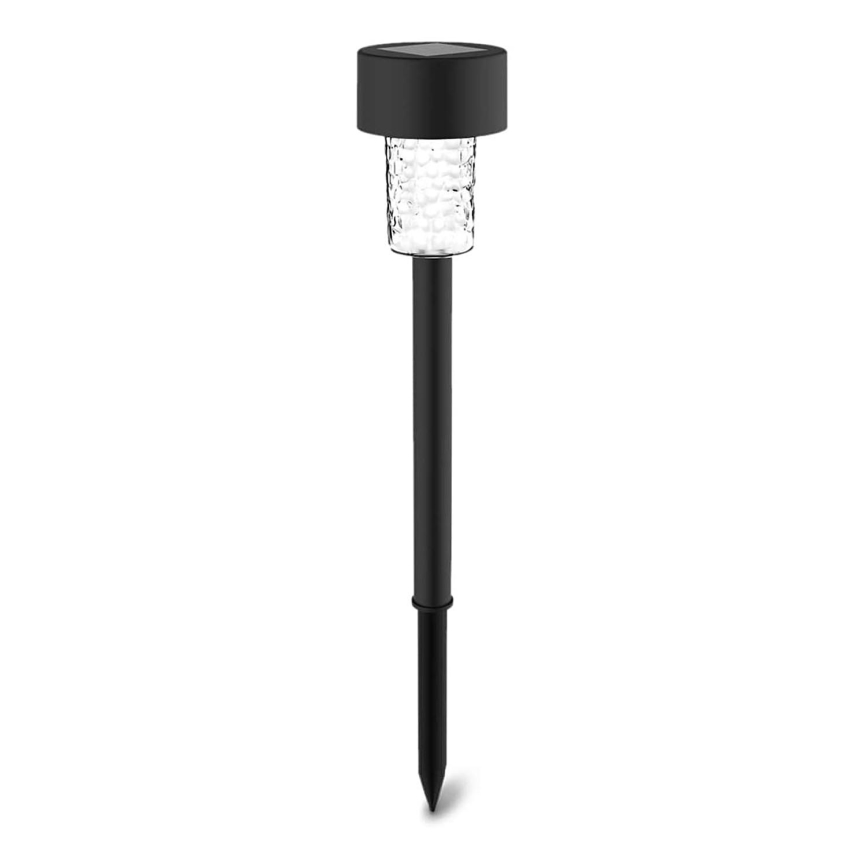 Aigostar - LED Solárna lampa LED/0,06W/2V 32,7 cm 6500K IP44 600 mAh čierna