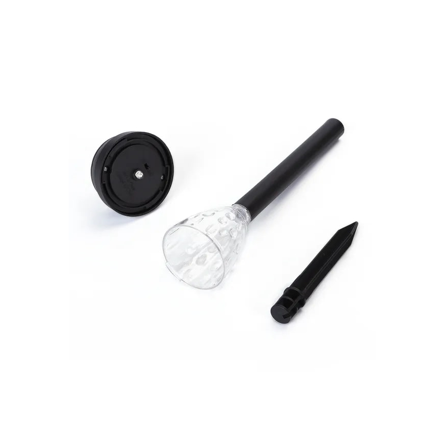 Aigostar - LED Solárna lampa LED/0,06W/2V 33,5 cm 6500K IP44 100 mAh čierna