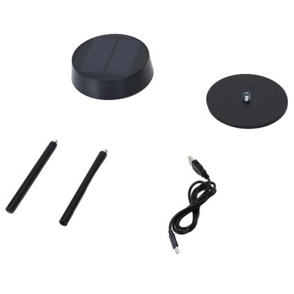 Aigostar - Solárna LED lampa LED/2,4W/5V IP44 1800 mAh