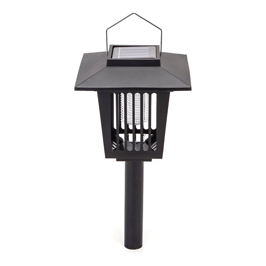 Aigostar - LED Solárna lampa s lapačom hmyzu LED/0,03W/1,2V 55,2cm čierna 6500K 300 mAh IP44