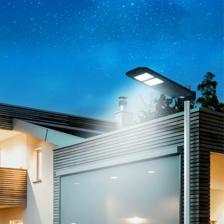 Aigostar - LED Solárna pouličná lampa so senzorom LED/180W/4V 7500mAh IP65 + diaľkové ovládanie