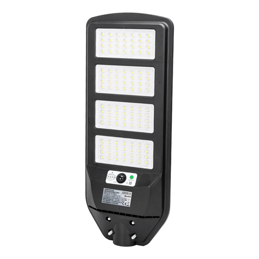 Aigostar - LED Solárna pouličná lampa so senzorom LED/200W/3,2V 12000mAh IP65 6500K + diaľkové ovládanie
