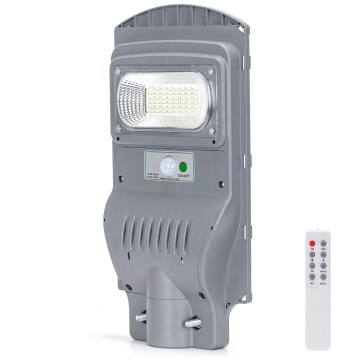 Aigostar - LED Solárna pouličná lampa so senzorom LED/50W/3,2V 5000mAh IP65 6500K + diaľkové ovládanie