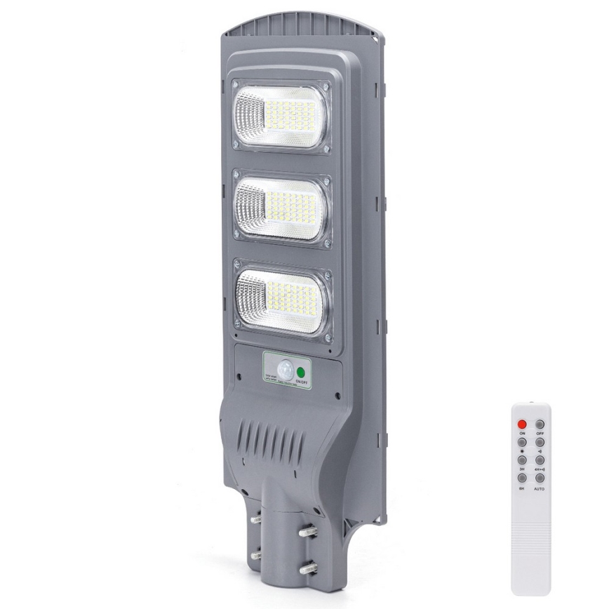 Aigostar - LED Solárna pouličná lampa so senzorom pohybu a súmraku LED/150W/3,2V 15000mAh IP65 6500K + diaľkové ovládanie
