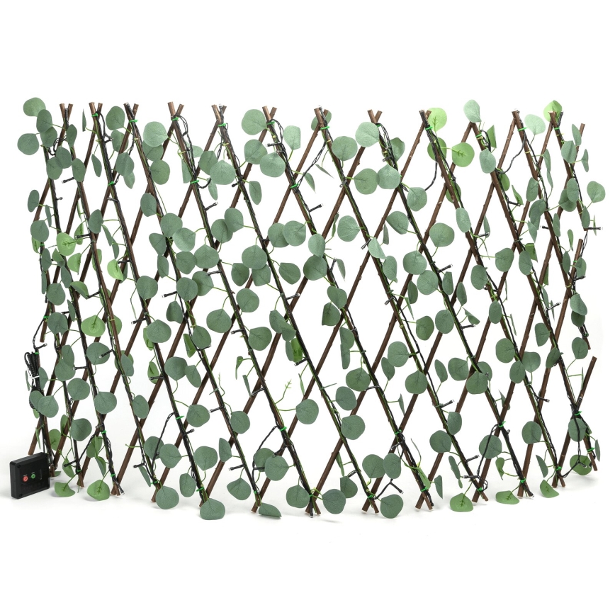 Aigostar - LED Solárna reťaz 102xLED/2x0,7m IP65 300 mAh teplá biela eukalyptus