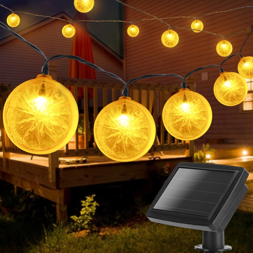 Aigostar - LED Solárna reťaz 10xLED/3,8m IP44 600 mAh teplá biela