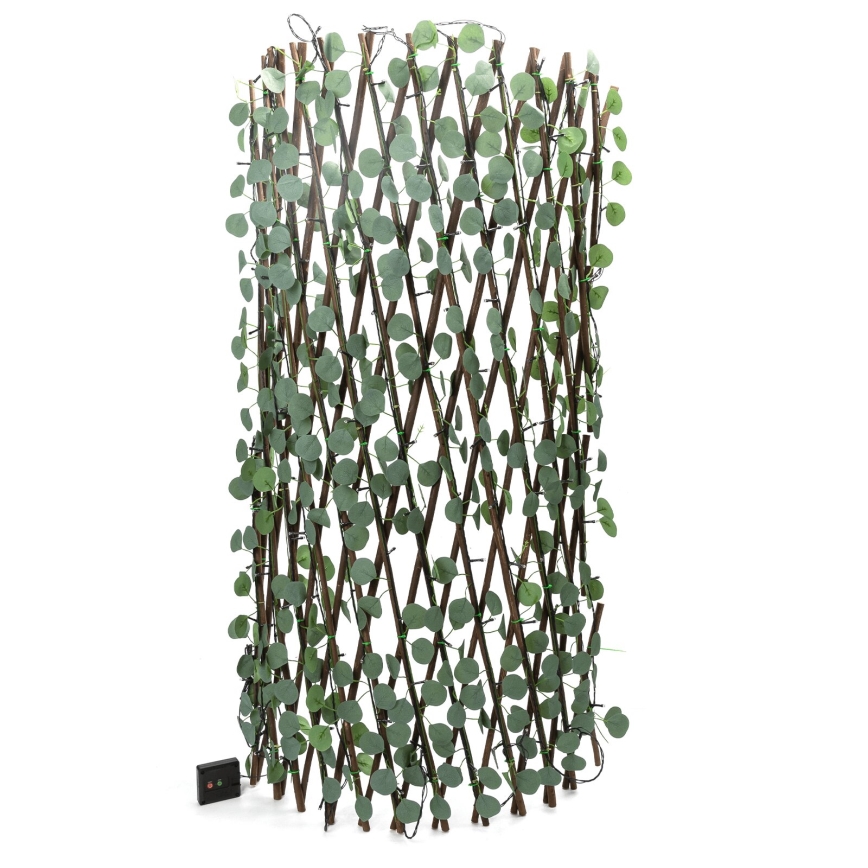 Aigostar - LED Solárna reťaz 148xLED/2x1,2m IP65 300 mAh teplá biela eukalyptus