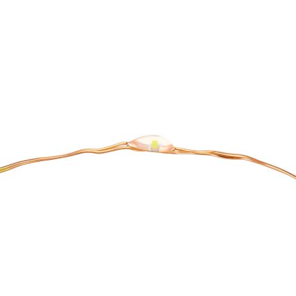 Aigostar - LED Solárna reťaz LED/8 funkcií 12m IP65 teplá biela