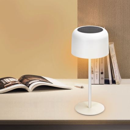 Aigostar - LED Solárna stmievateľná nabíjacia stolná lampa LED/3W/5V 2200mAh biela IP54