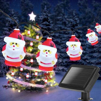 Aigostar - LED solárna reťaz 10xLED/3,8 m IP44 studená biela 400 mAh