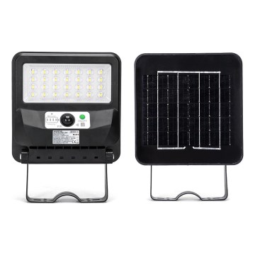 Aigostar - LED solárna uliční lampa so snímačom LED/50W/3,2V 1000mAh 6500K + diaľkové ovládanie