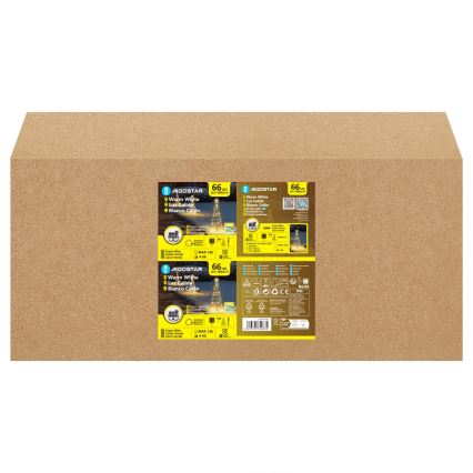 Aigostar - LED Solárna vianočná dekorácia LED/0,59W/3,7V 100 cm IP65 130 mAh stromček teplá biela