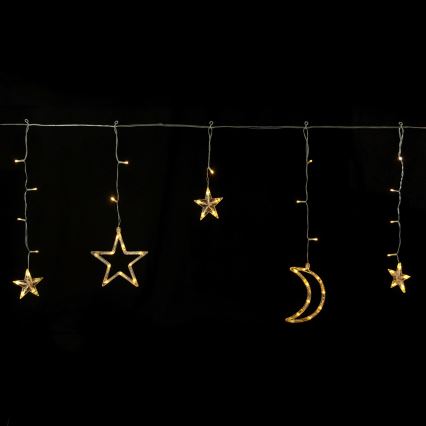 Aigostar - LED solárna svetelná reťaz 120×LED / 8 režimov 3×0,6 m 500 mAh IP65 teplá biela