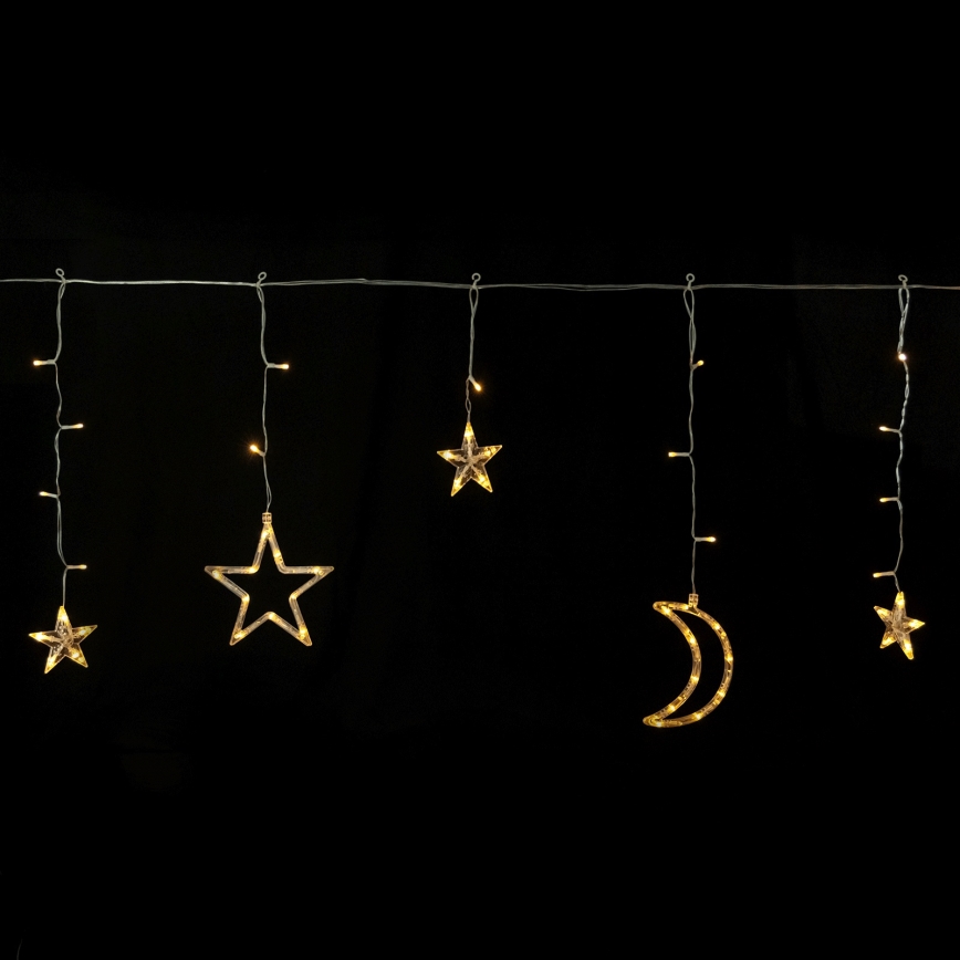 Aigostar - LED solárna svetelná reťaz 120×LED / 8 režimov 3×0,6 m 500 mAh IP65 teplá biela