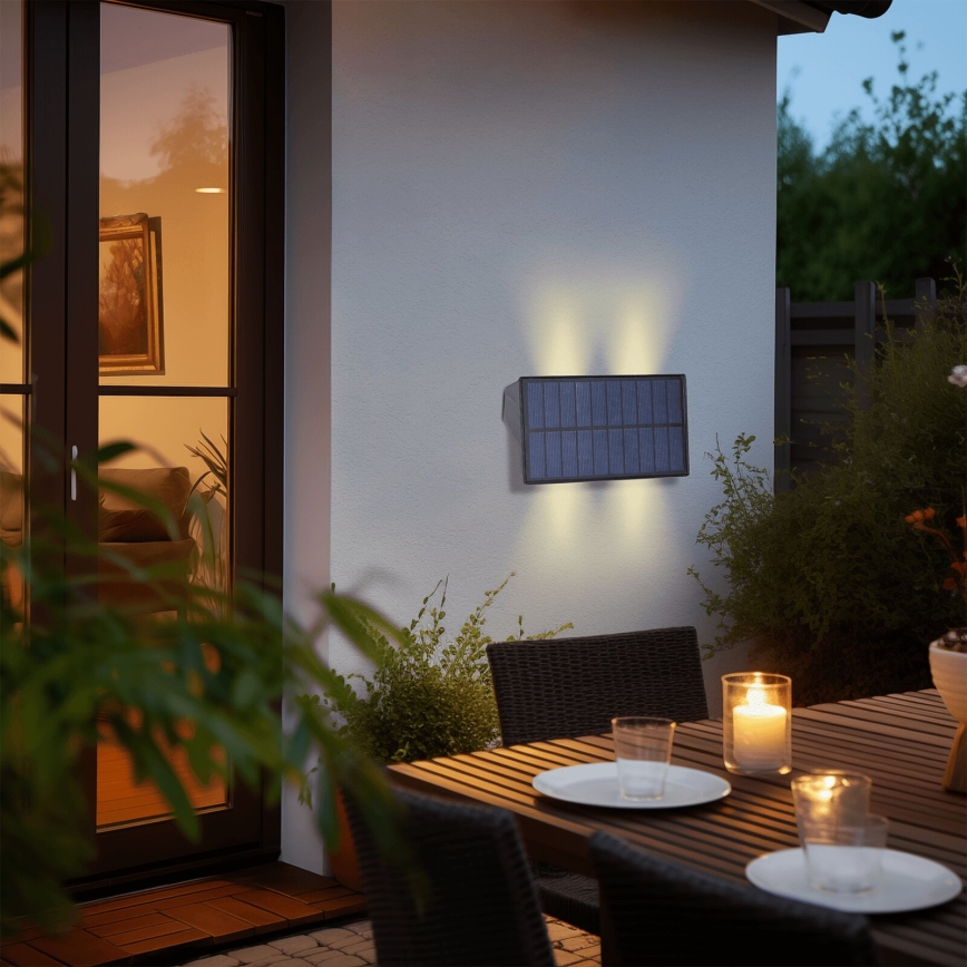 Aigostar - LED Solárne nástenné svietidlo LED/4W/5,5V 2700K IP44